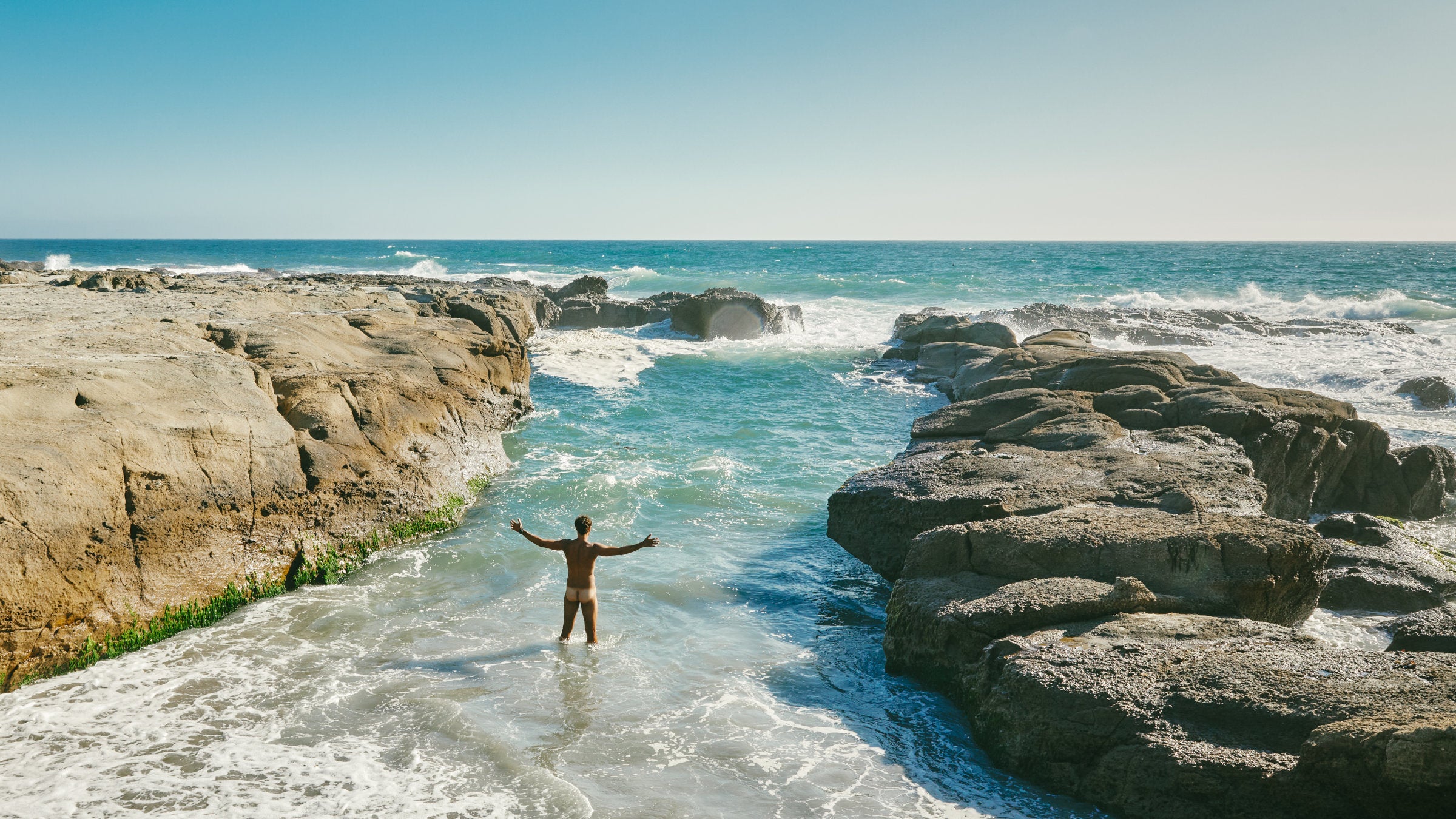 naked beach hike