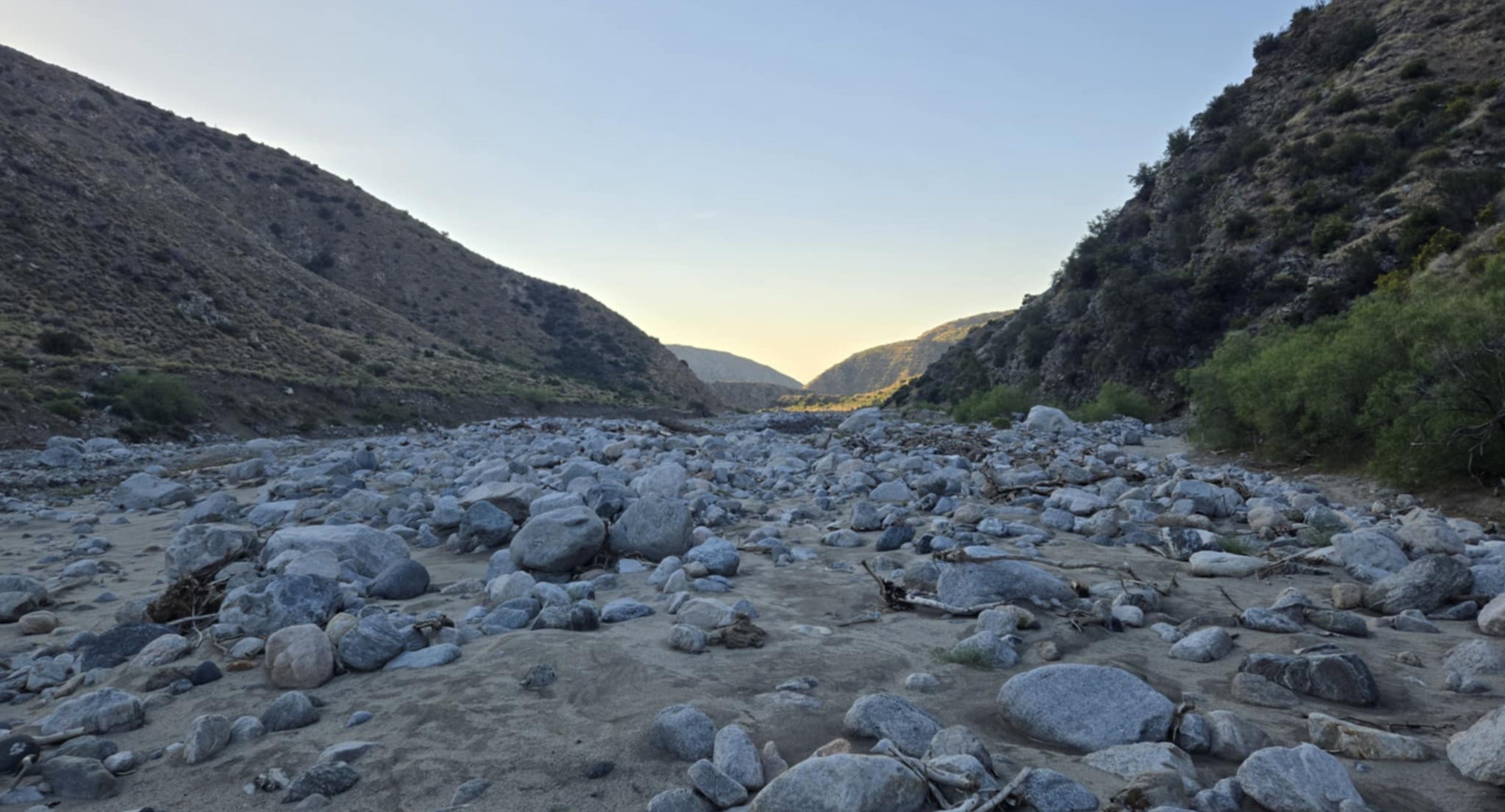 Mission Creek on the Pacific Crest Trail, where maintenance was delayed.