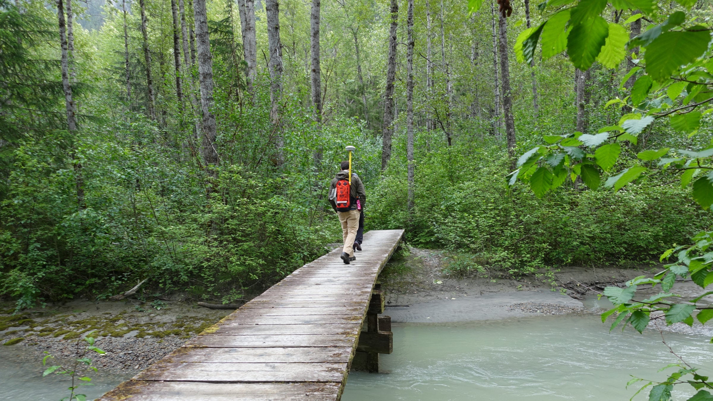 A bridge on the Chilkoot Trail