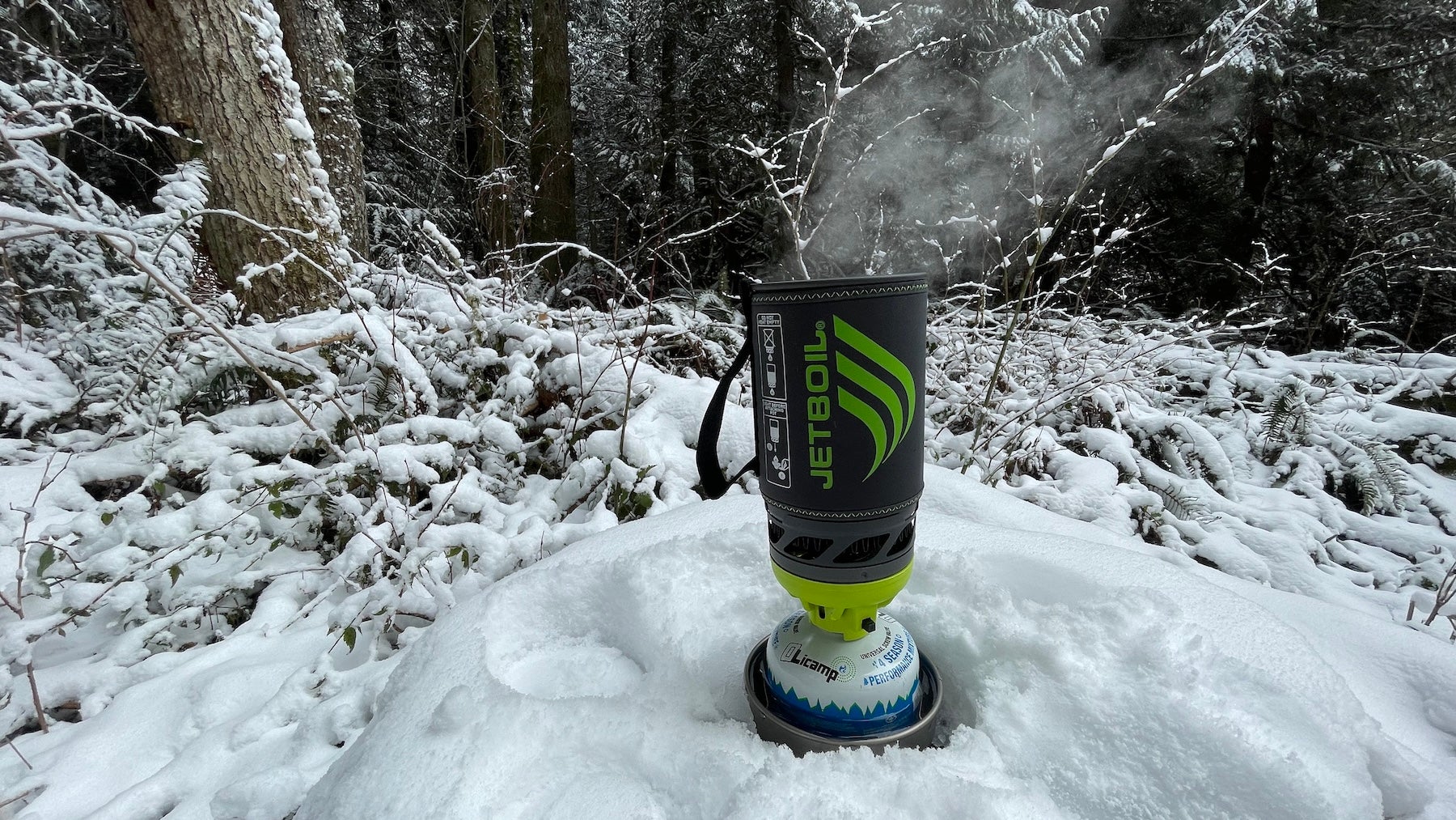 jetboil on snow