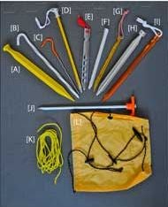 TentStakes3 32989 Guying your tent effectively starts with choosing the right anchors for the ground you'll pitch on. Several common stake and anchor types are shown…