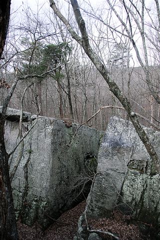 Boulders Below the Rim None