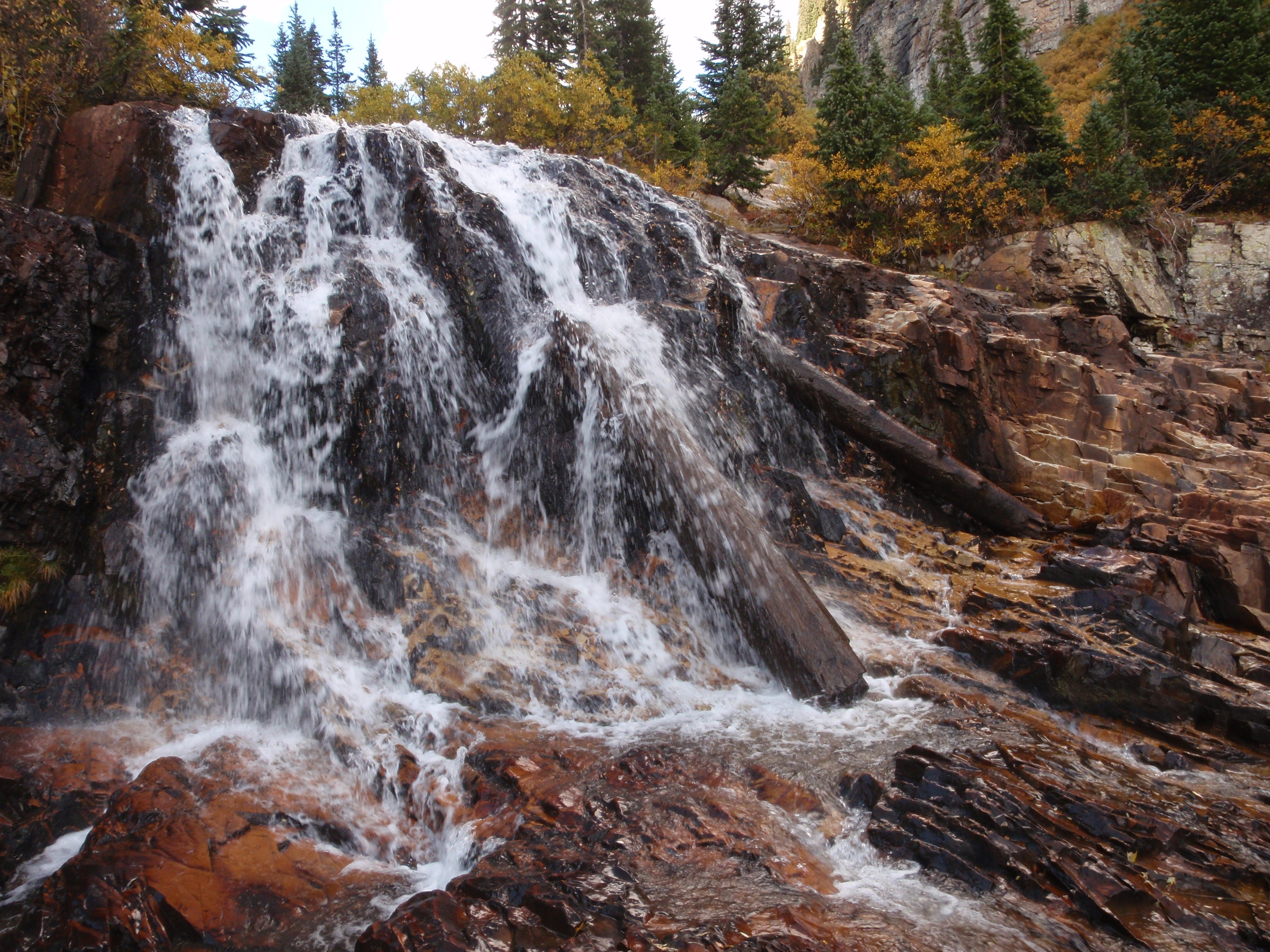 Cascade Creek falls just off-trail None