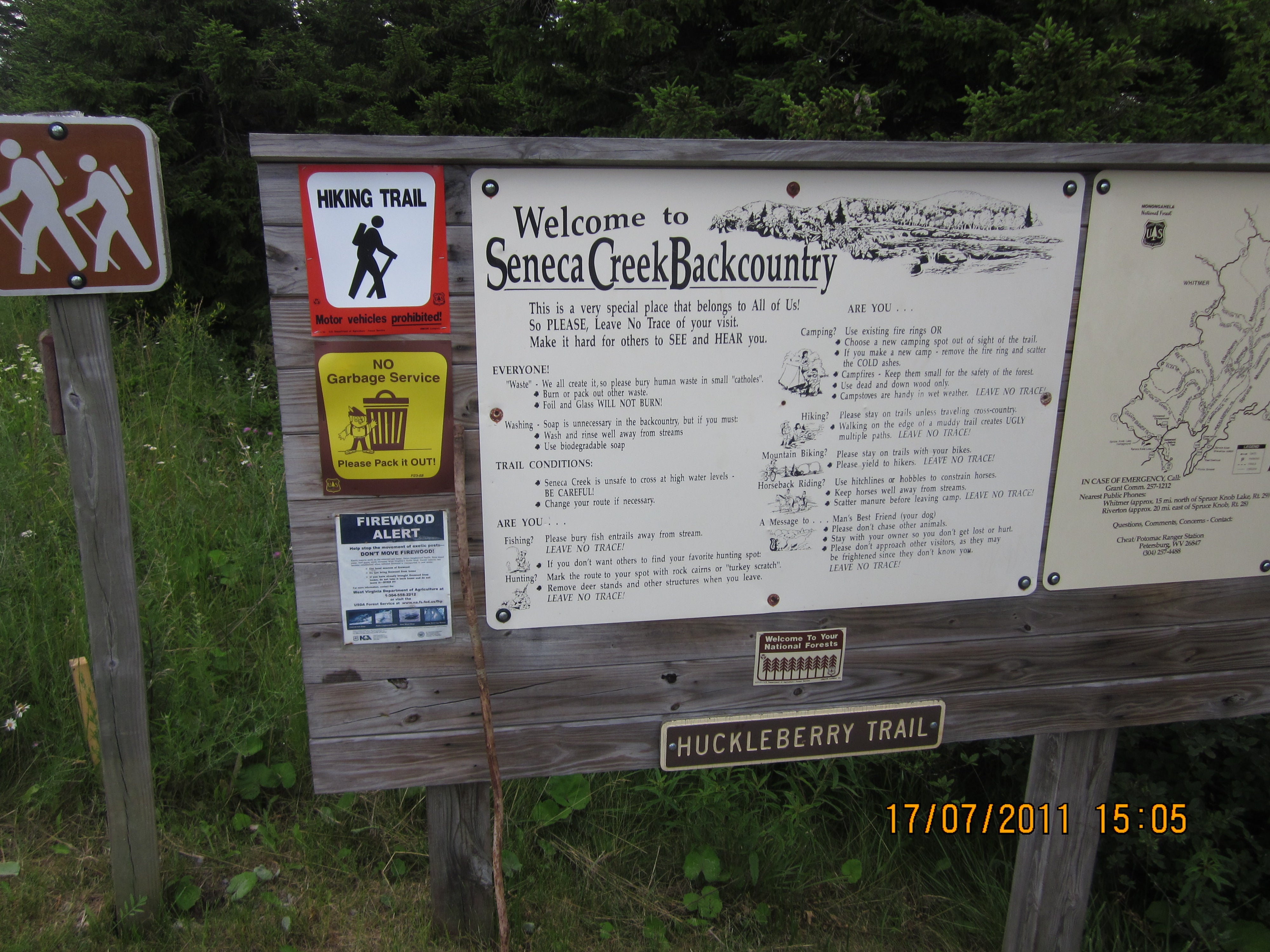 Huckleberry Trailhead on Spruce Knob None