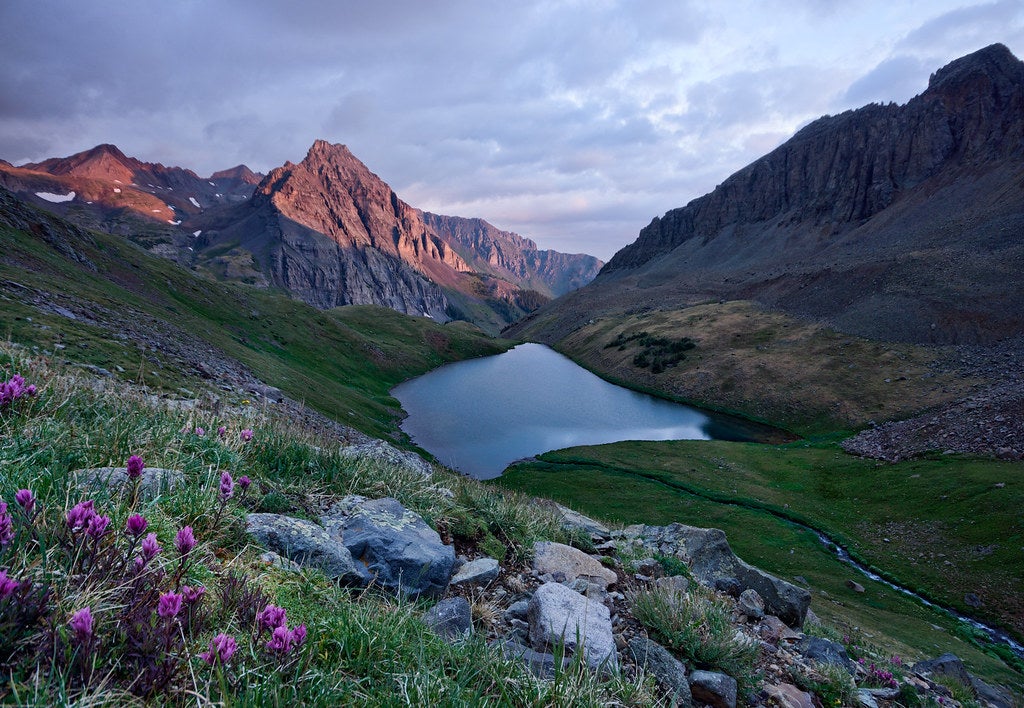 middle blue lake None