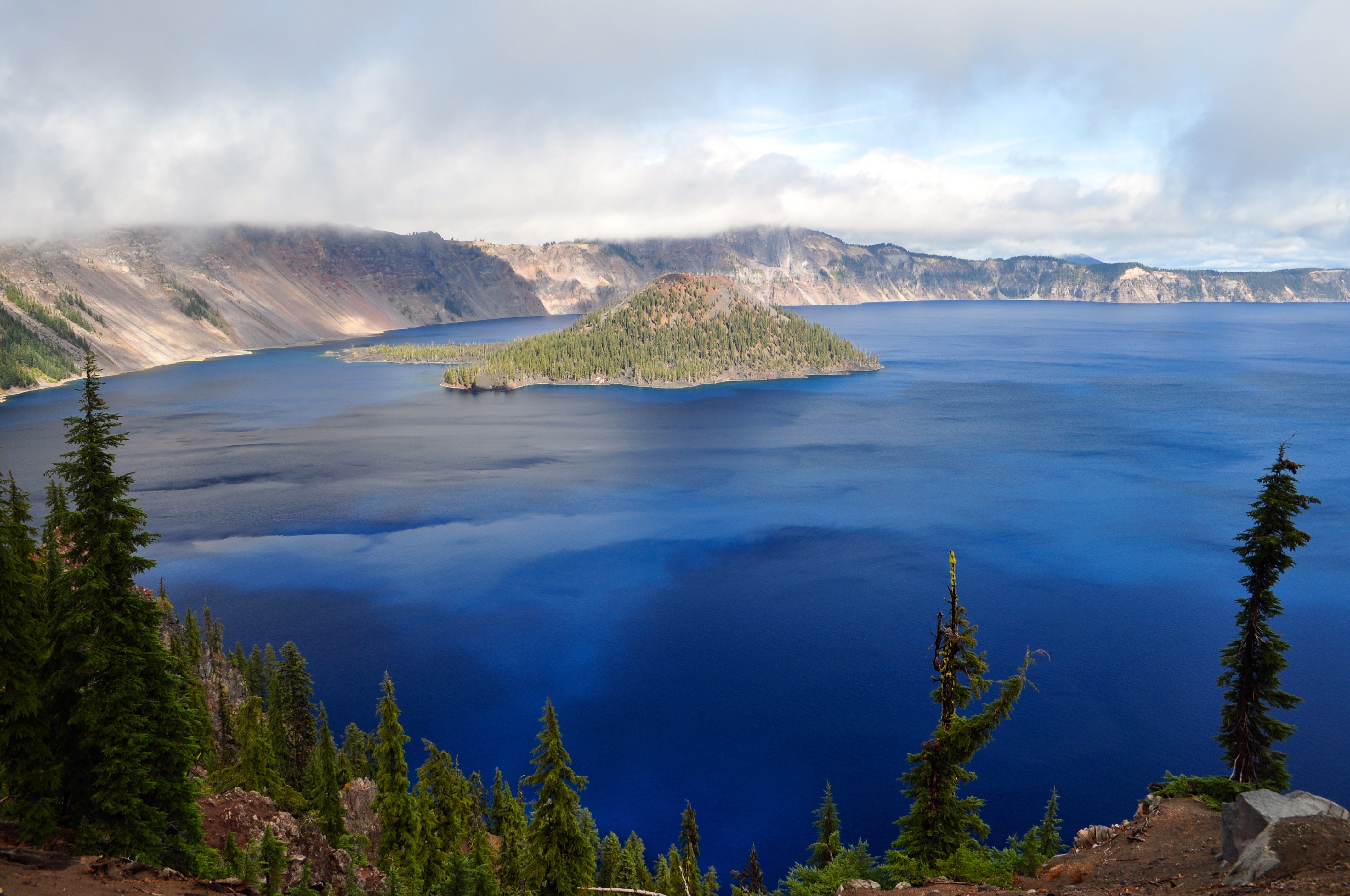 Crater Lake, Crater Lake National Park, OR Crater Lake was formed 7,700 years ago when Mount Mazama erupted, then collapsed, filling nwith precipitation to form the deepest lake in the U.S.…