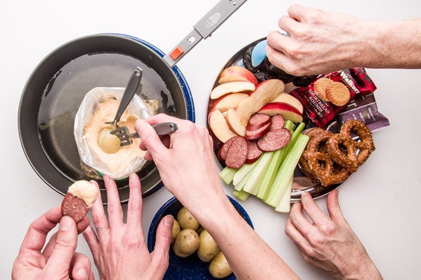 Fondue: Step 10: Devour! Dunking into fondue