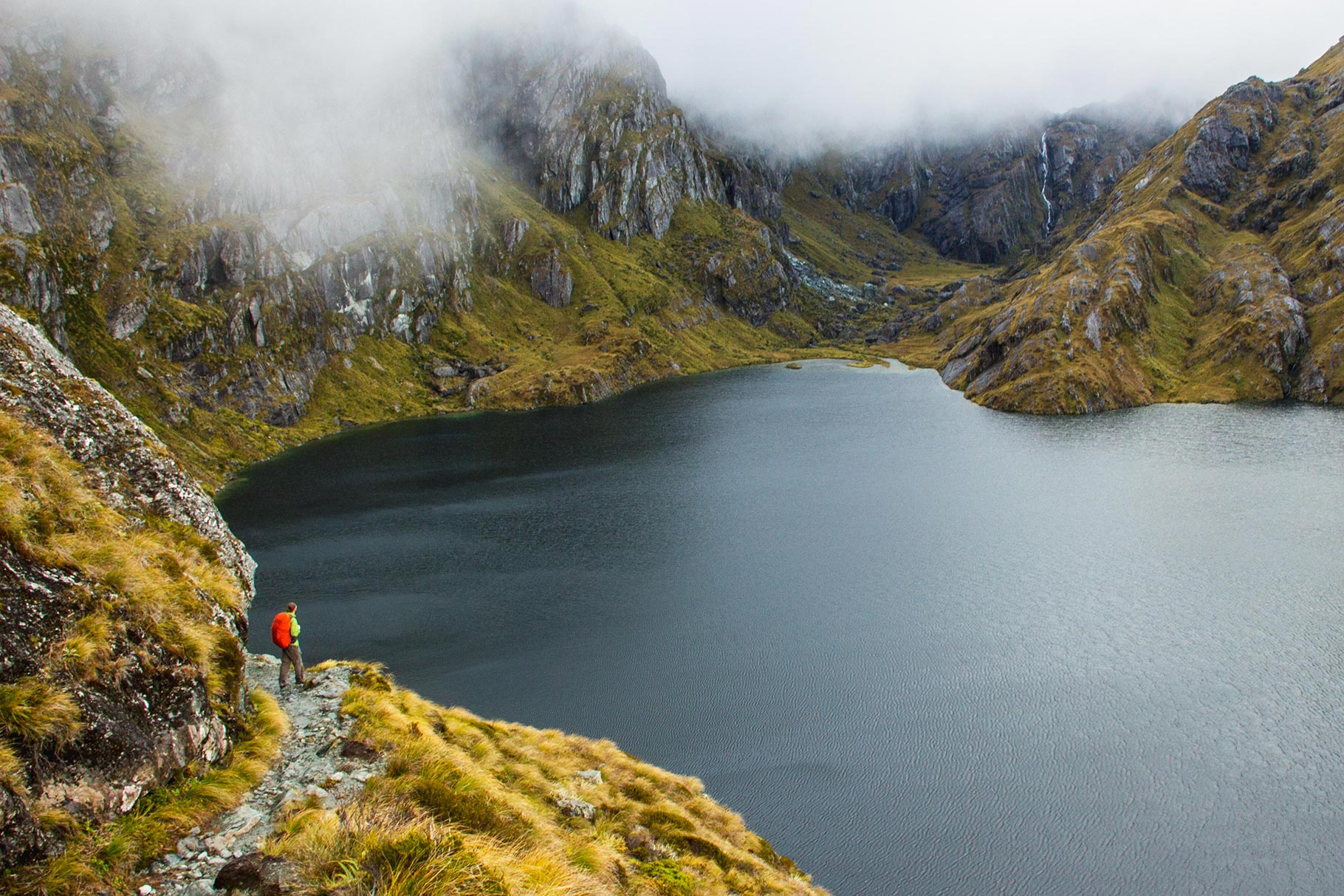 Magic kindom The track passes above Lake Harris, with a view to the Valley of Trolls beyond. (Rachel Zurer)