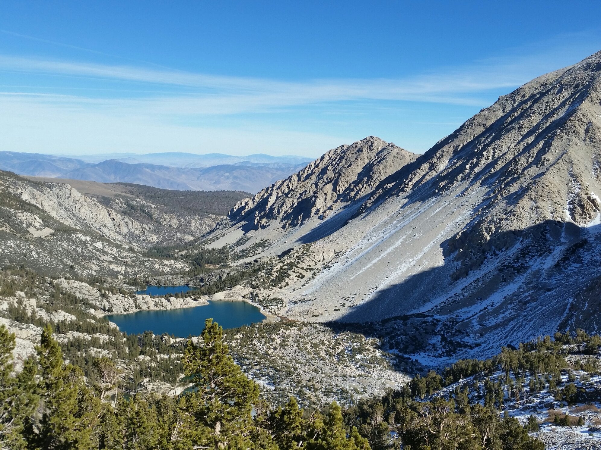First and Second Lakes. None