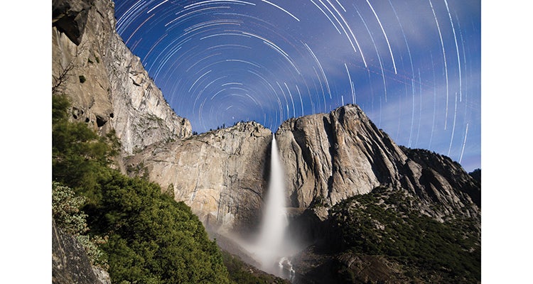 BP1115SKIL_YoseStartrails_TaylorGray_750x400 Upper Yosemite Falls, CA specs: f/2.8, 2 hours, 10 minutes (260 30-second shots), 11mm focal length, ISO 400 tools: tripod, starstax software. //…
