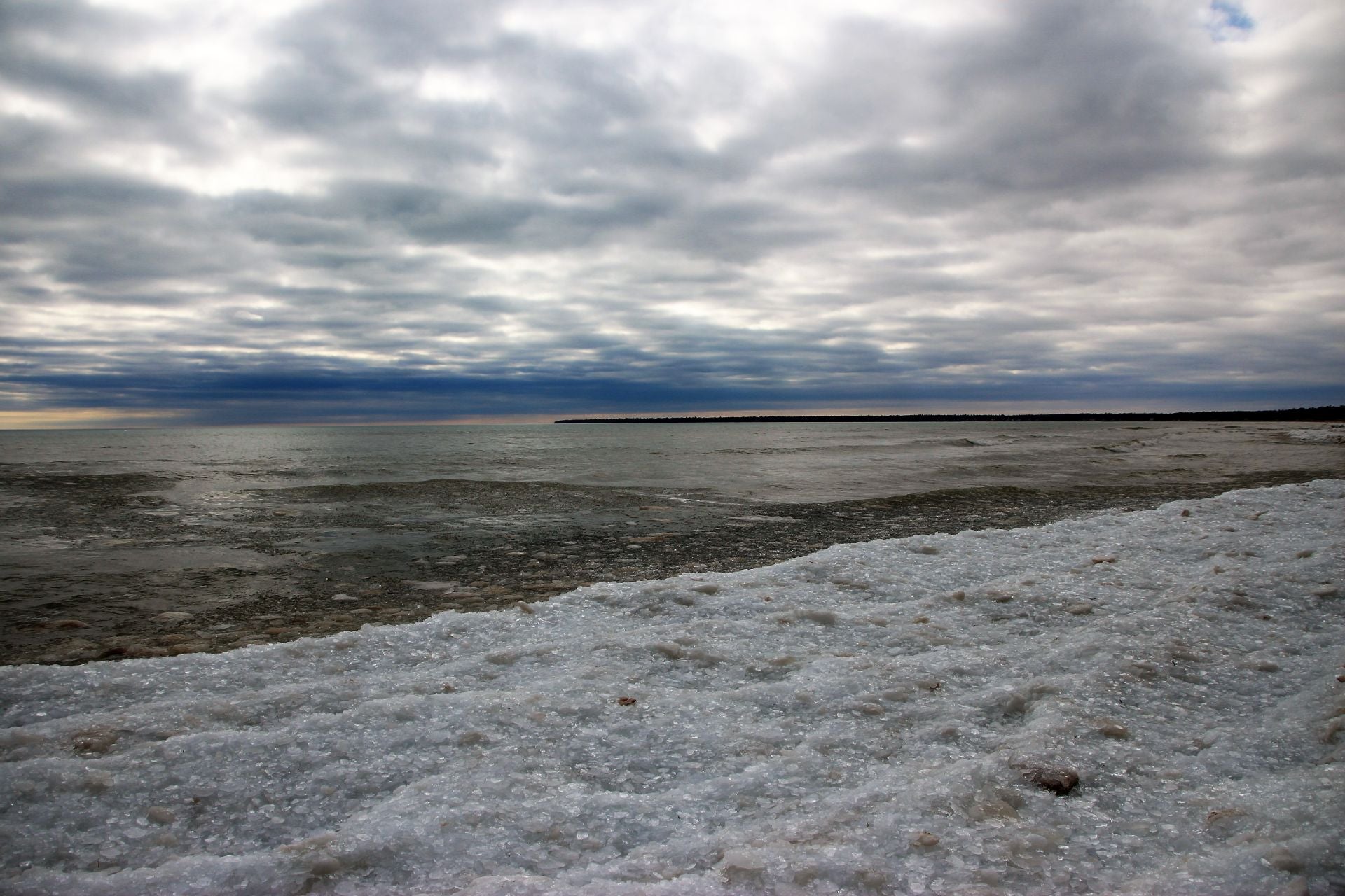 Beach of ice None