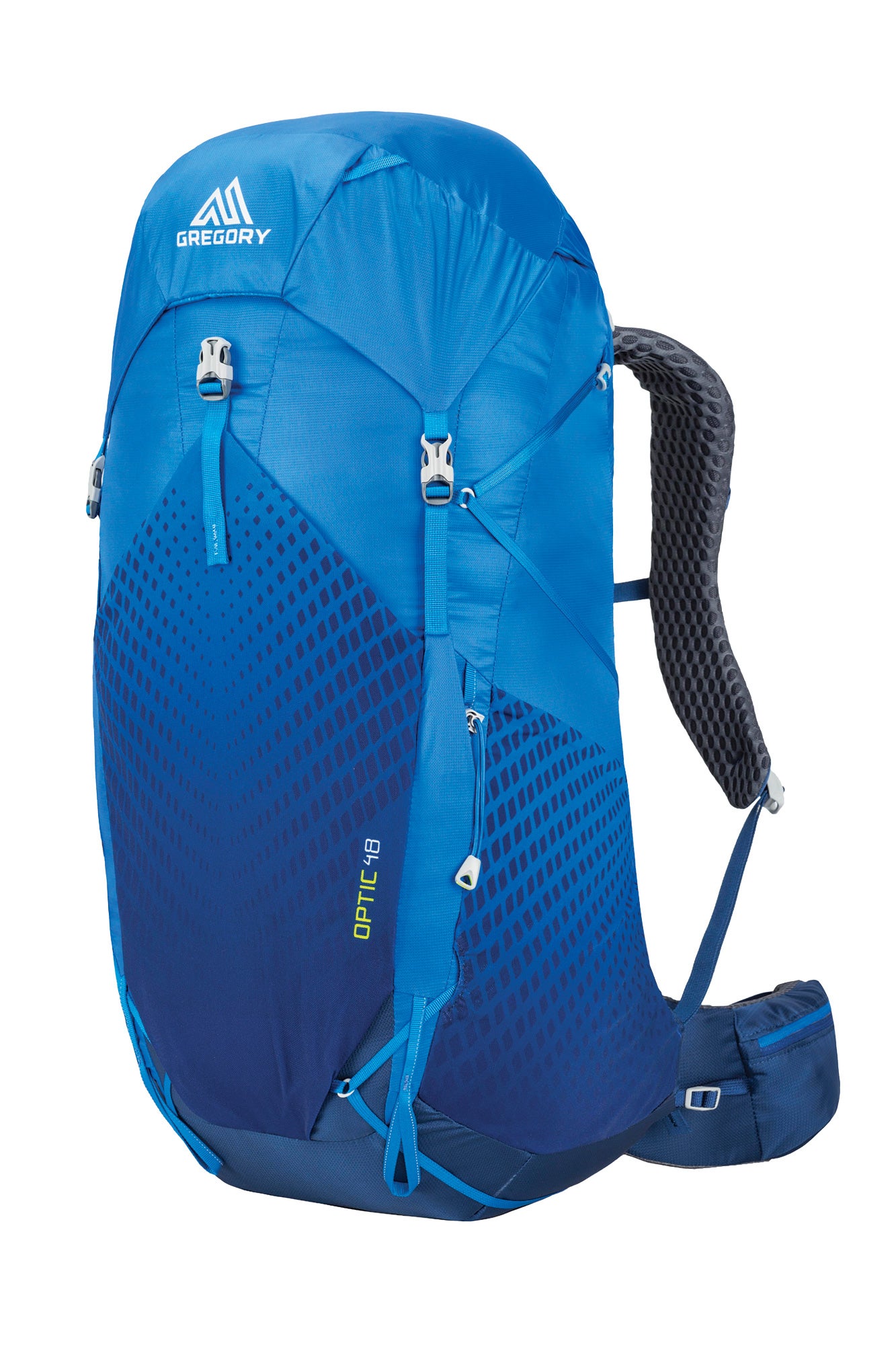 GSP18_Optic48_beacon_blue_front34_gn best ultralight packs | gregory optic