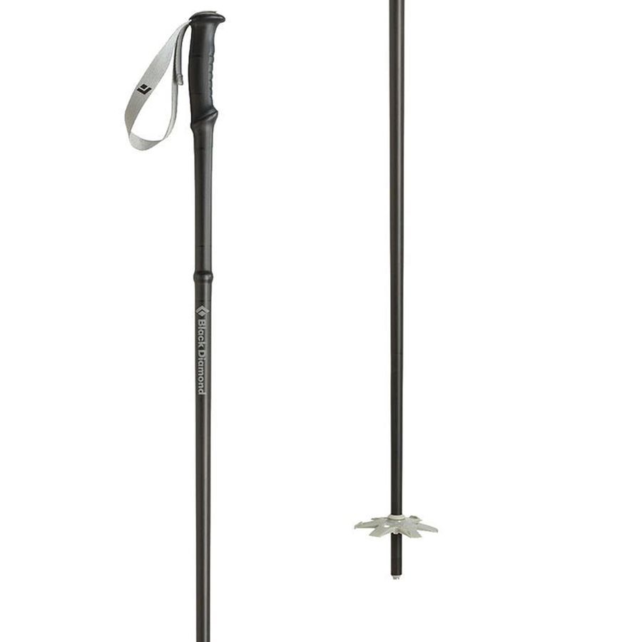 Grey carbon-fiber trekking poles